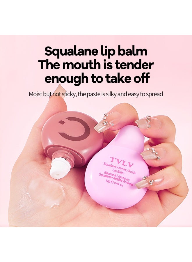 TVLV Squalane+Amino Acids Lip Balm, Sunscreen Lip Balm, Natural Lip Balm,Travel Size Lip for Moisturizer, Lip Balm Hydrating, All-Day Moisture Lip Care 12g,#01 - Image 5